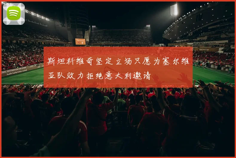 斯坦科维奇坚定立场只愿为塞尔维亚队效力拒绝意大利邀请
